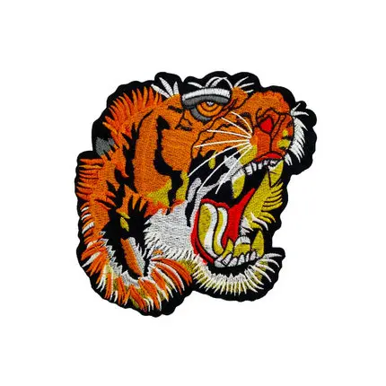 Tiger head Embroiderye sticker,2024-06-02 18:42:38