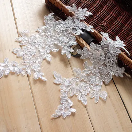 Red, white and black car bone flower wedding headpiece lace handmade DIY bride headpiece material lace,2024-06-10 21:33:05