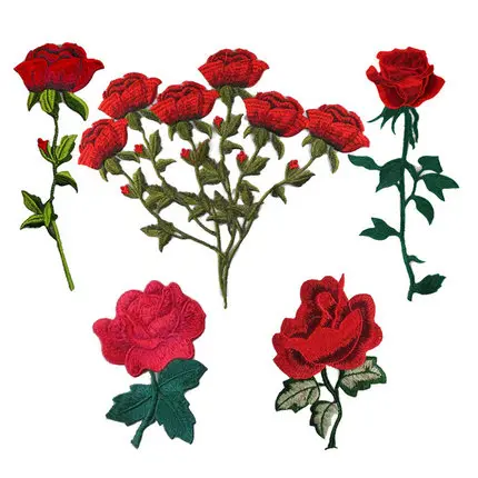 New Embroidered Fabric Sticker Emblem Lace High end Exquisite Rose Series Trend,2024-07-01 17:31:41