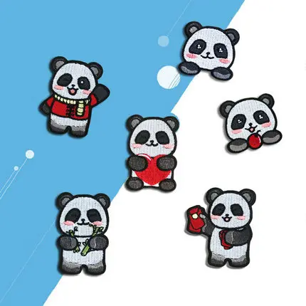 Cartoon Panda Cute Embroidered Cloth Sticker,2024-07-06 14:59:58